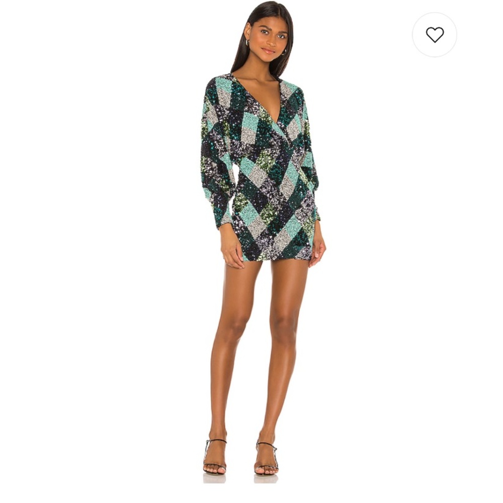 Revolve Catcher Mini Dress in Argyle Multi